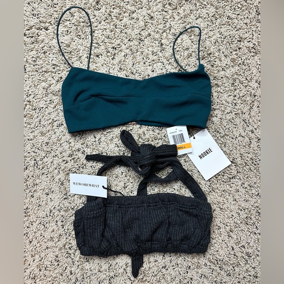 WeWoreWhat & Nookie Crop top bundle, size S - Picture 1 of 4